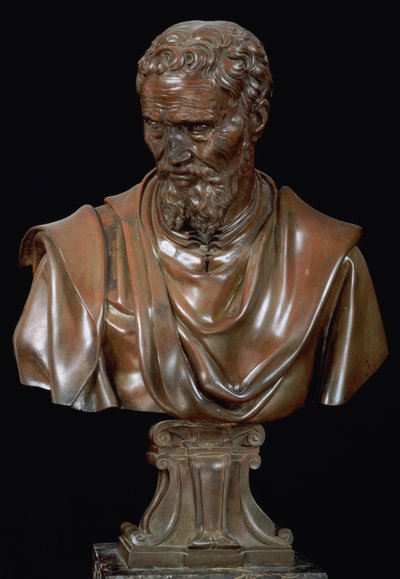 Portrait Bust of Michelangelo Buonarroti by Daniele da Volterra